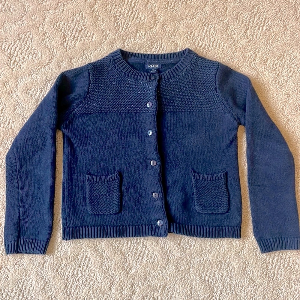🦋 French Navy Shimmer Sweater